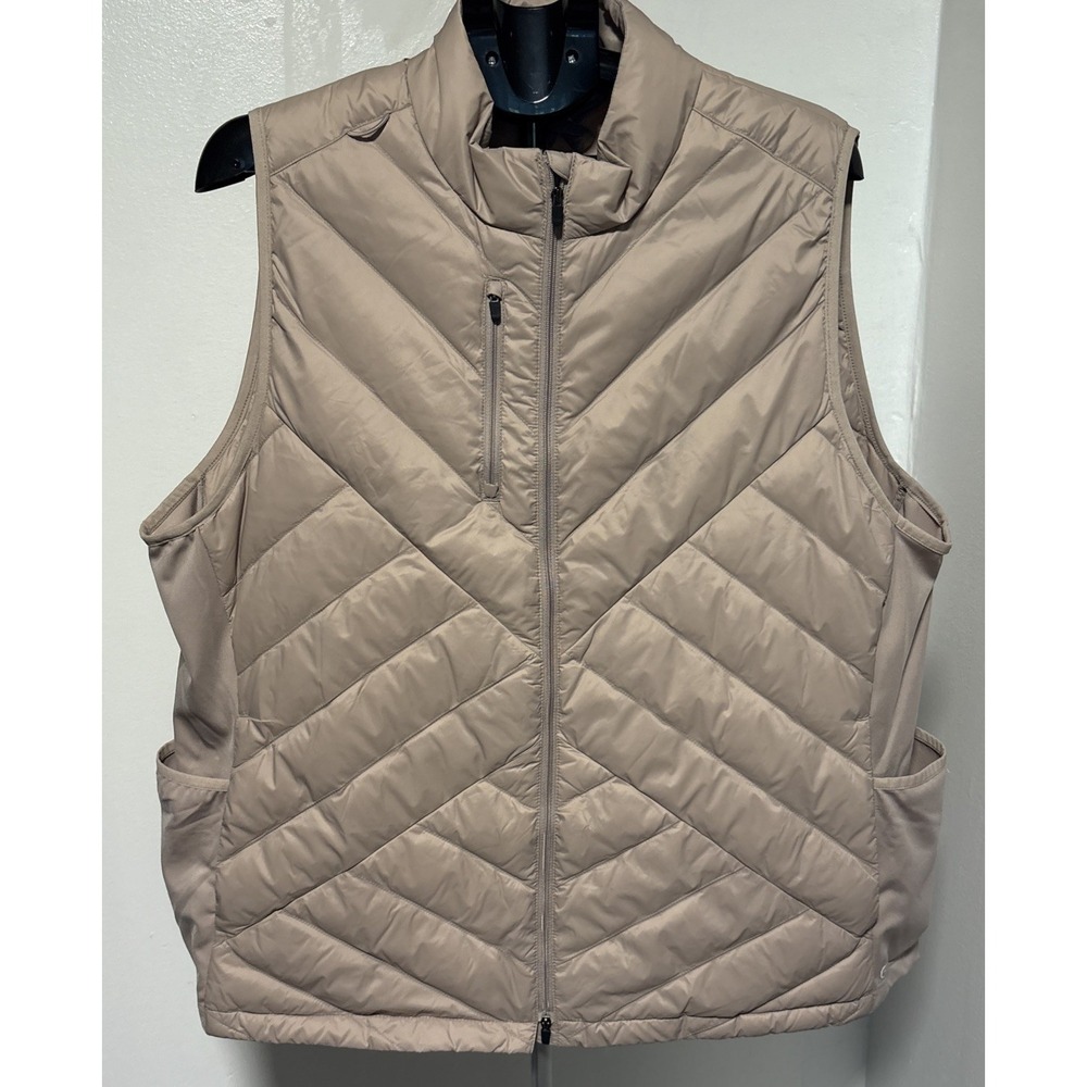 Wink layers Quilted Full Zip  Vest womens  2xl Haze hospital work causal